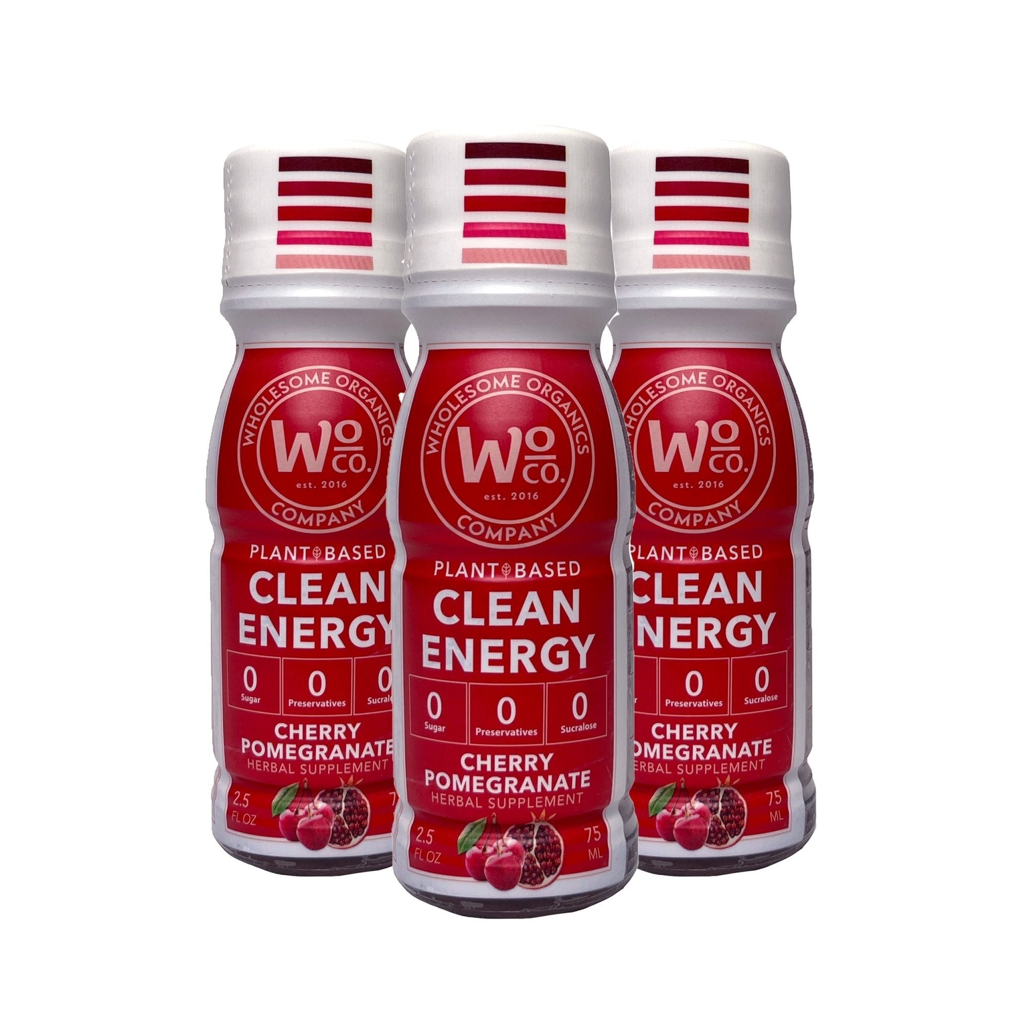 Healthy Energy Shots | Cherry Pomegranate | 48 Pack