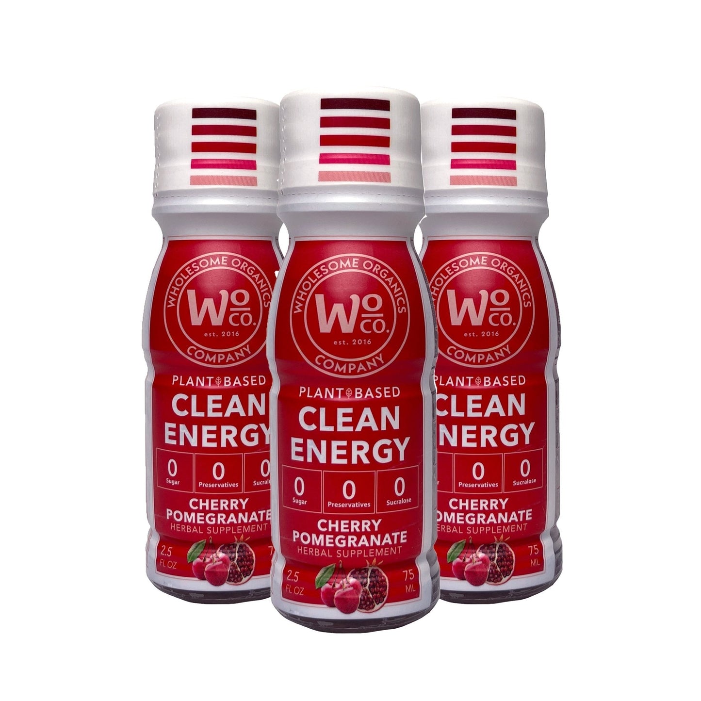 Healthy Energy Shots | Cherry Pomegranate | 48 Pack