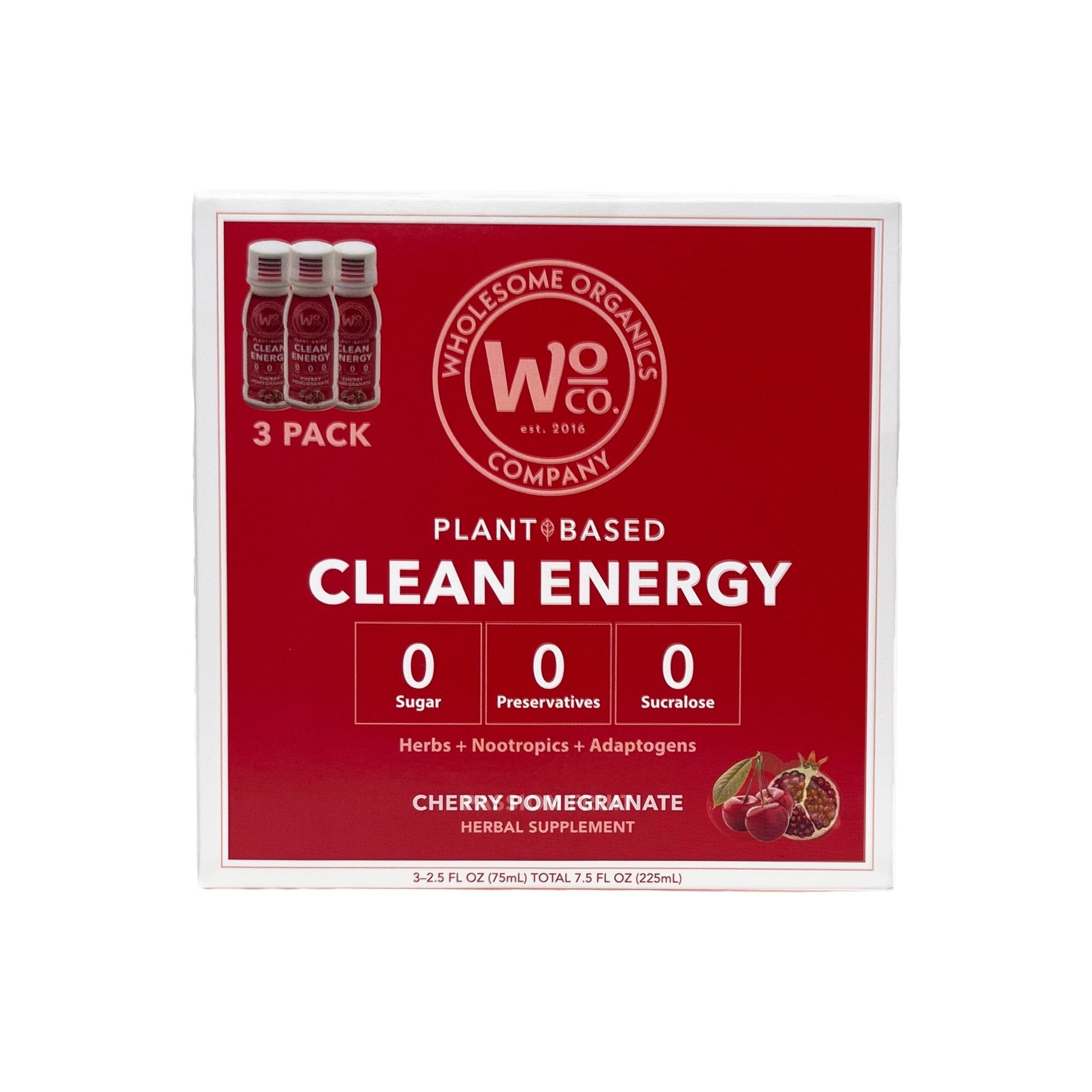 Healthy Energy Shots | Cherry Pomegranate | 48 Pack