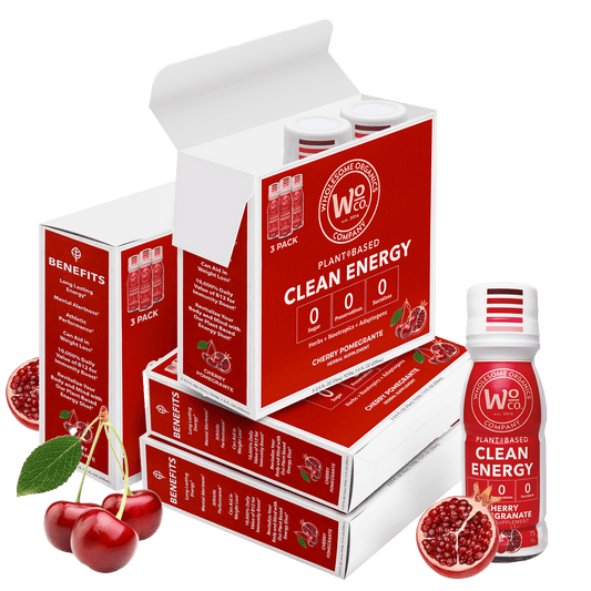 Healthy Energy Shots | Cherry Pomegranate | 12 Pack